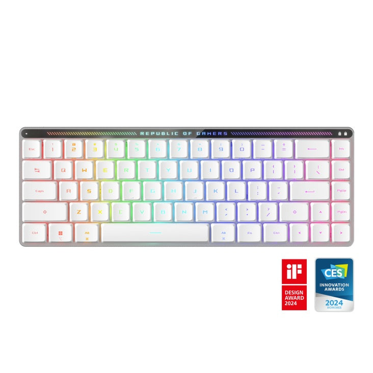 Asus ROG Falchion RX Low Profile Keyboard Blue Switch - White