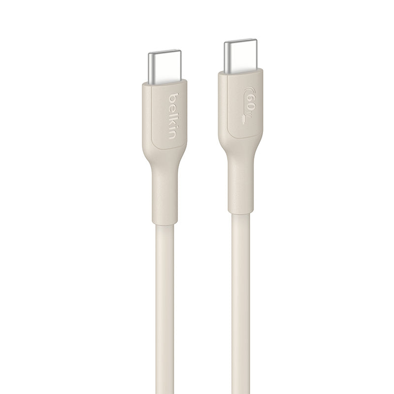 Belkin CAB023fq1MSD BoostCharge USB-C to USB-C 60W 1M 2.0 Cable (Sand)