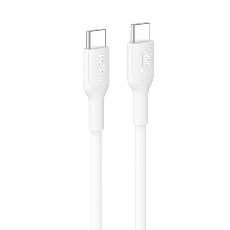 Belkin CAB023fq1MWH BoostCharge USB-C to USB-C 60W 1M 2.0 Cable (White)