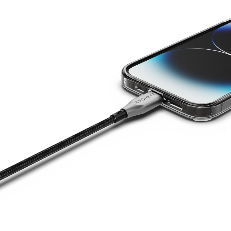 Cygnett CY4669PCCCL Armoured Lightning To USB-C Cable 2M (Black)