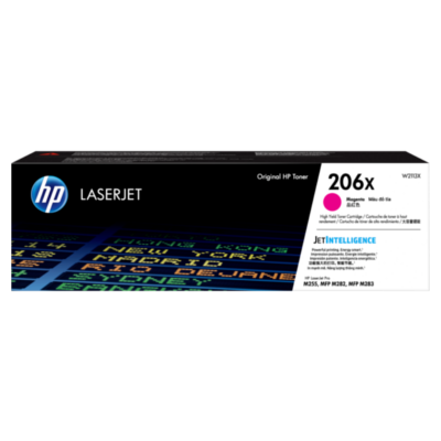 HP 206X Magenta Original LaserJet Toner Cartridge (W2113X)