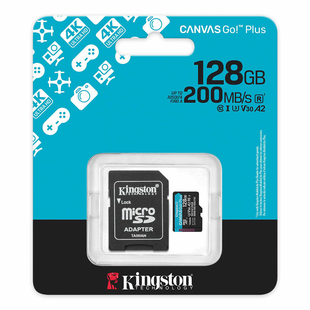Kingston Canvas Go Plus 128GB microSD Card + Adapter