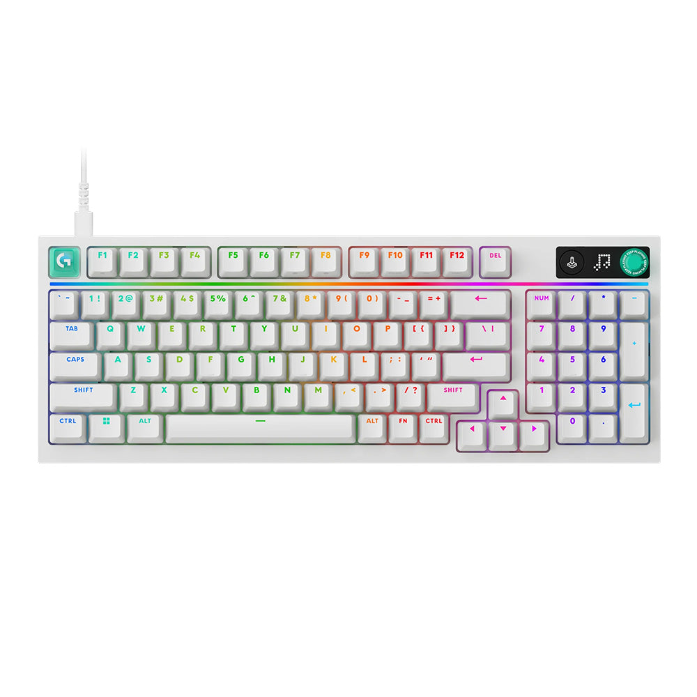 Logitech G316 X 98% 8kHz Tactile Wired Gaming Keyboard - White