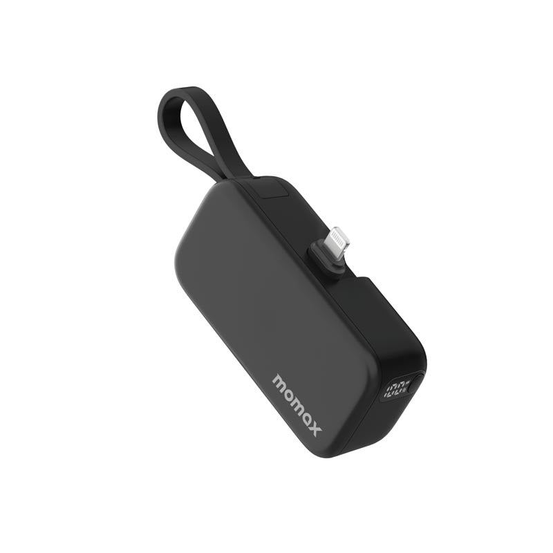 Momax IP130MFID 5000mAh PD20W 3-in-1 Built-in Lightning Powerbank (Black)