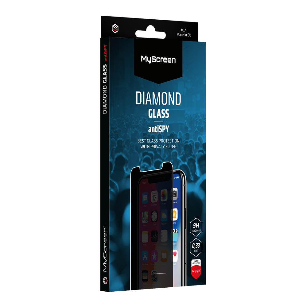 MyScreen iPhone 17 6.3 (2025) Diamond Glass Anti Spy