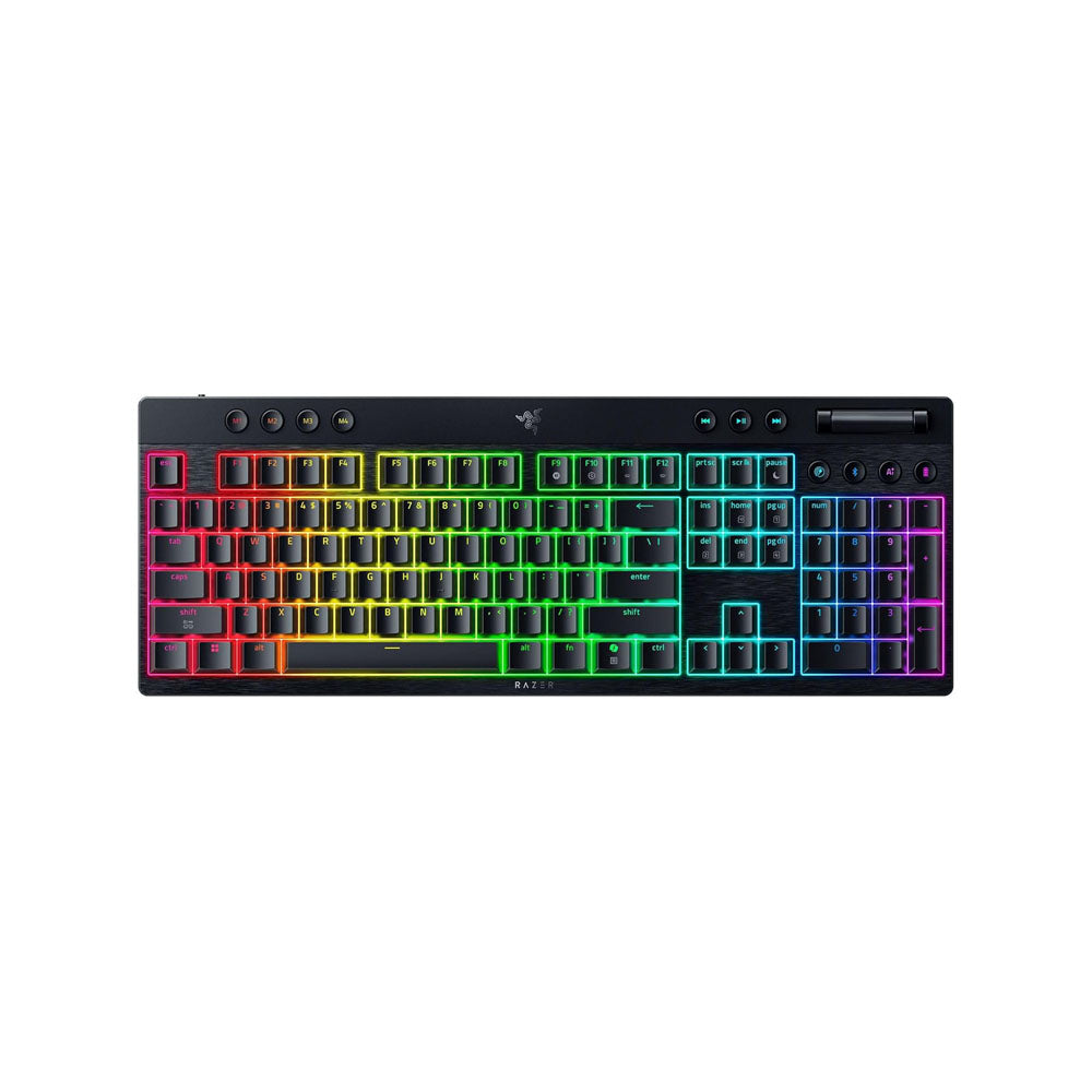 Razer BlackWidow V4 Low-Profile HyperSpeed Wireless Gaming Keyboard (Green Switch)