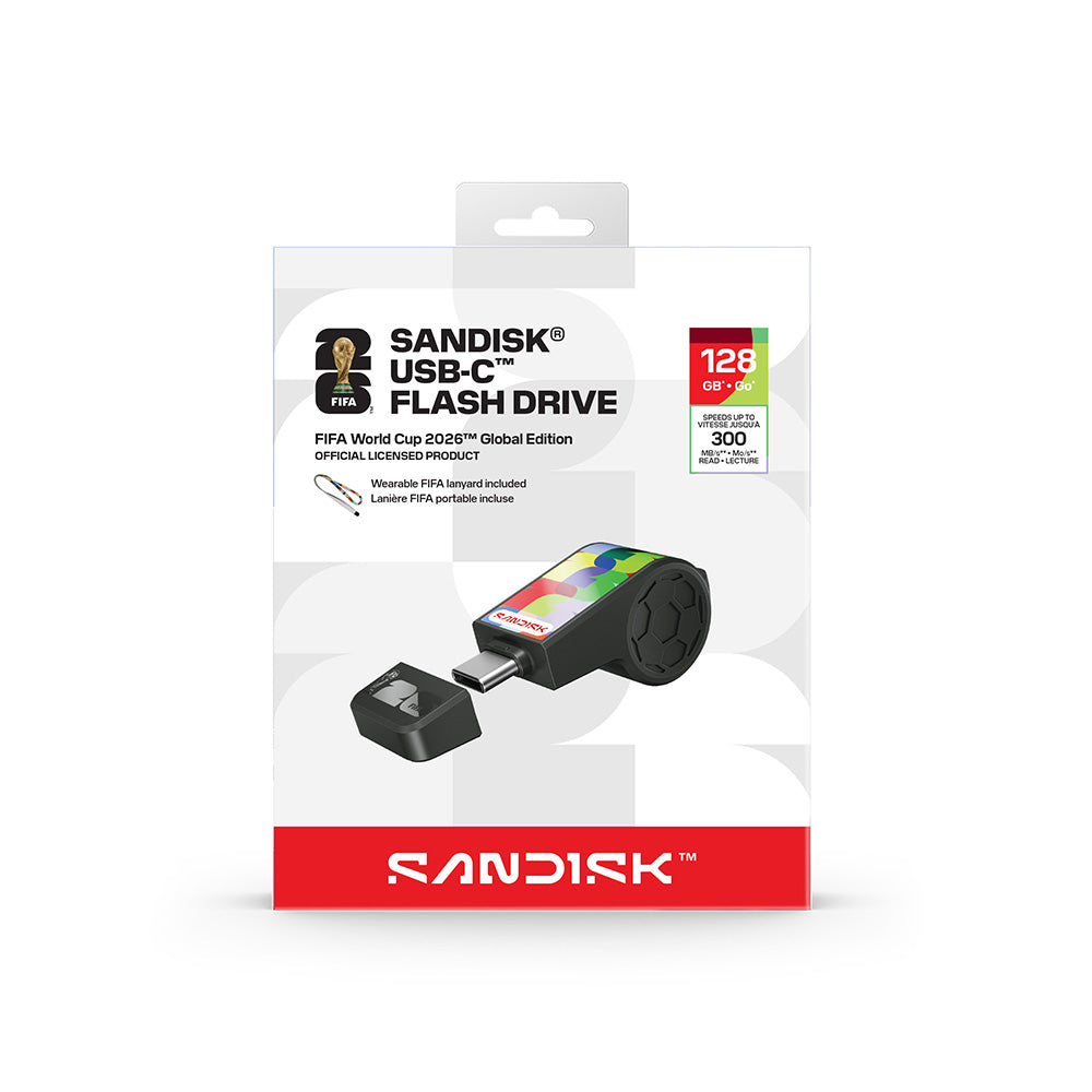 SanDisk 128GB FIFA World Cup 2026 USB-C Flash Drive (Global)