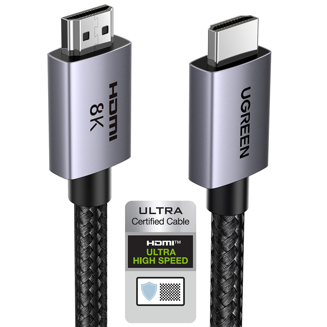 Ugreen HD171-25908 8K@60Hz HDMI2.1 Cable (48Gbps) - 1M