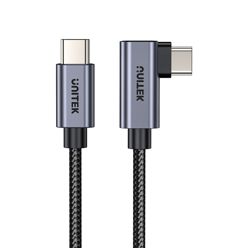 Unitek C14123BK 100W USB-C Cable 90-Degree (3M)
